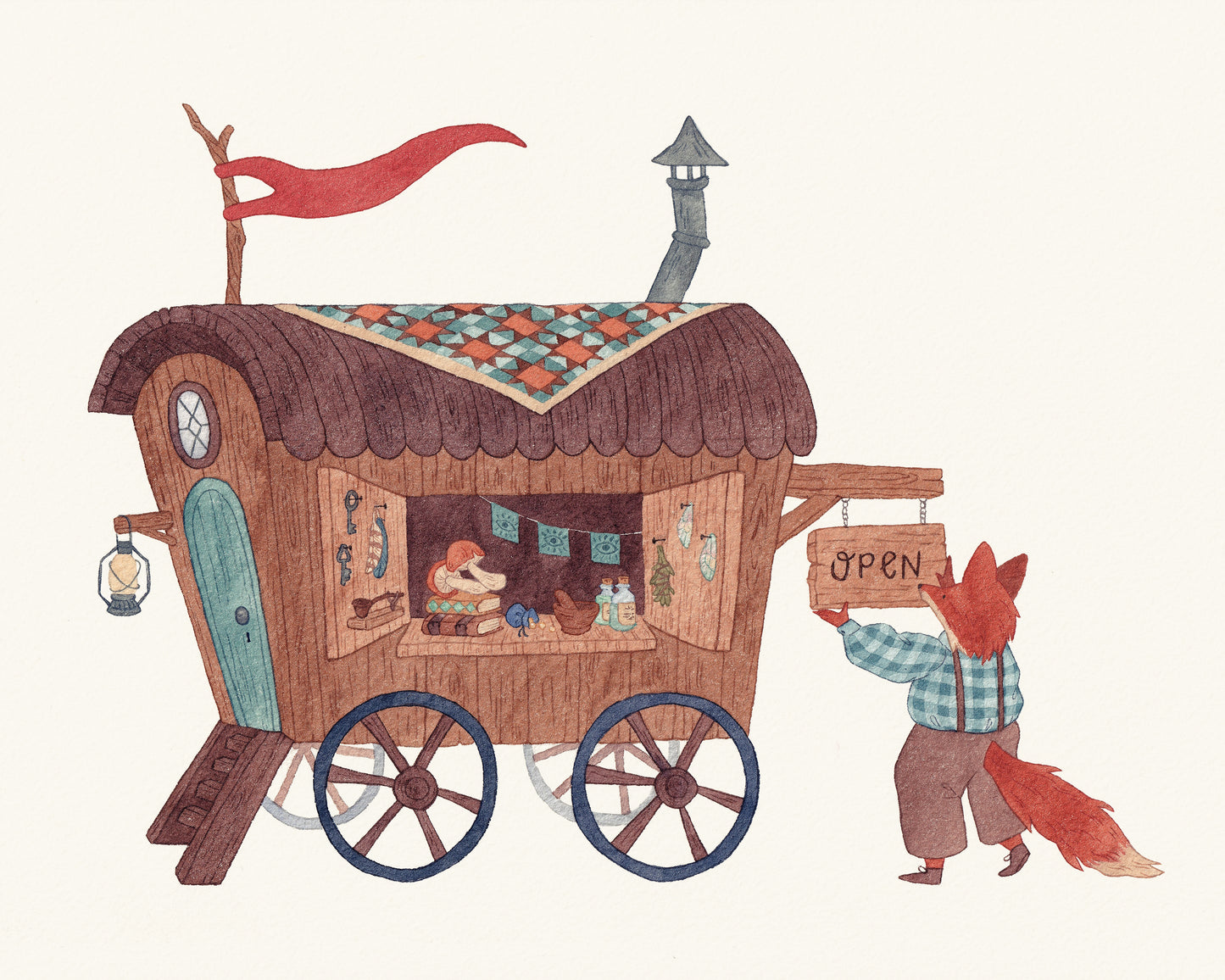 Mr. Fox's Potion Wagon (Original)